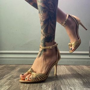 Gold Chinese Laundry Heels